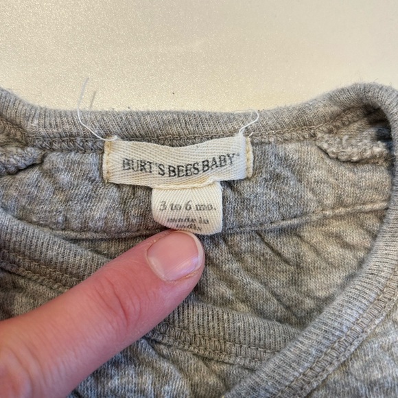 Burt's Bees Quilted Wrap Front Jumpsuit and Coordinating Pants - 3-6 Months - Picture 4 of 7